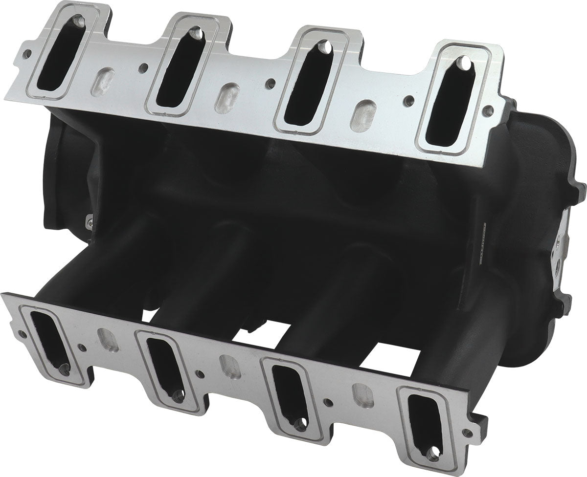 Aeroflow GM LS Cathedral Port Hi Rise EFI Modular Intake Manifold, Black Finish - AF6263-5001