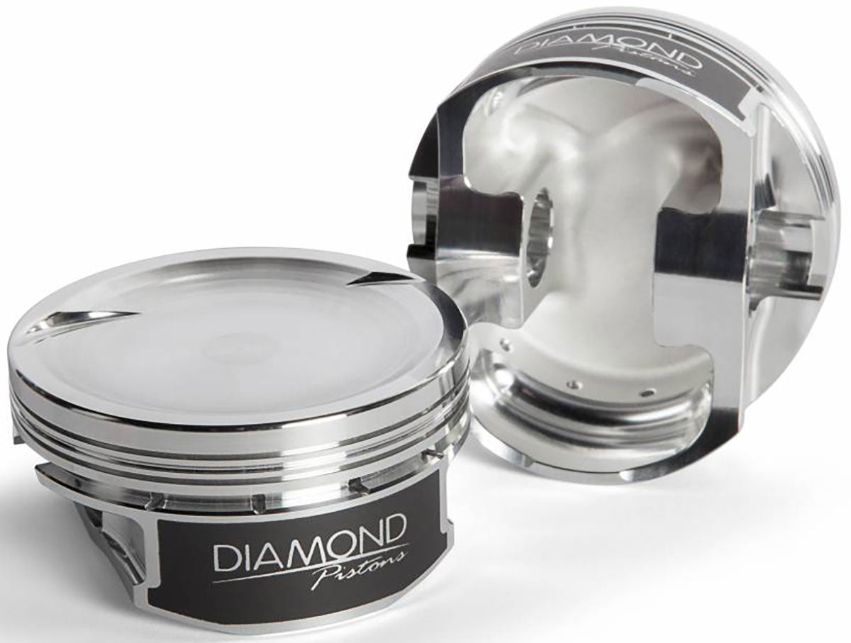 Diamond LS2 Flat Top Forged Pistons with Rings - D11551-R1-8 D11551-R1-8