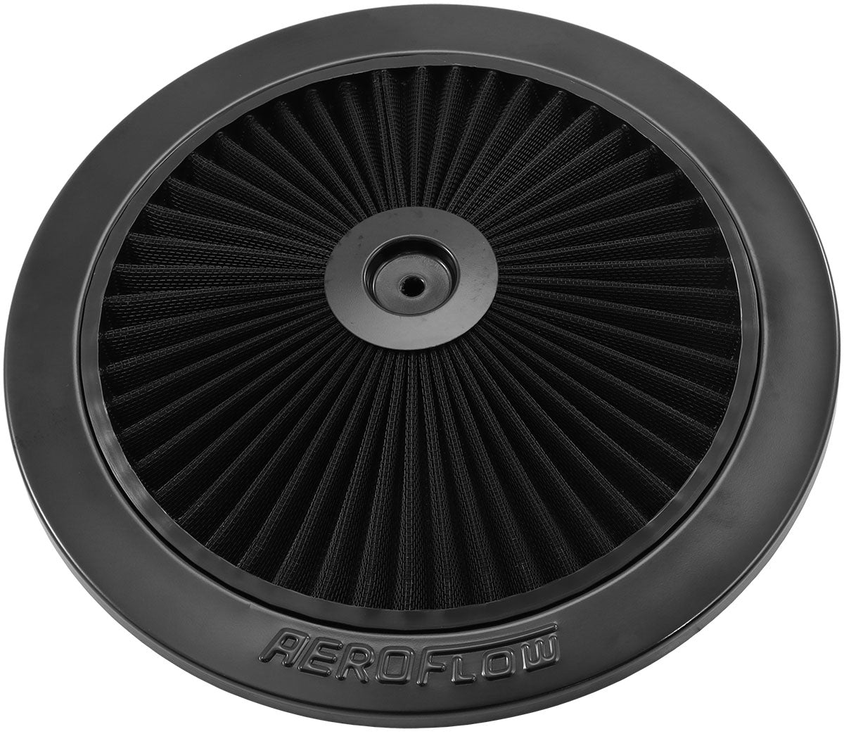 Aeroflow Black Full Flow Air Filter Top Plate - AF2251-1101 AF2251-1101