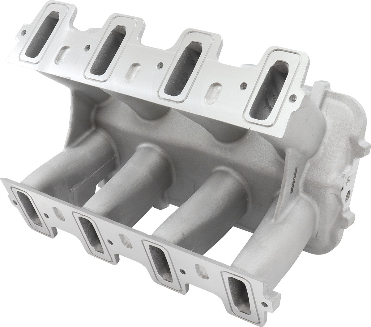 Aeroflow Hi Rise NON-EFI GM LS Cathedral Port Intake Manifold Base, Natural Cast Finish - AF6079-5002