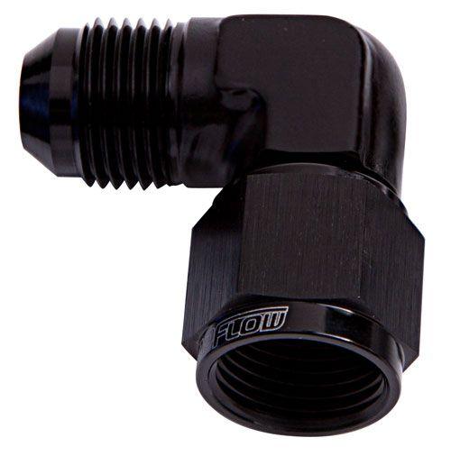 Aeroflow 90° Female/Male Flare Swivel -8AN (AF143-08BLK) AF143-08BLK