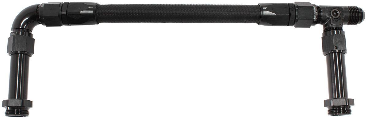 Aeroflow Carburettor Inlet Rail Kit -8AN Dominator (AF162-08BLK) AF162-08BLK