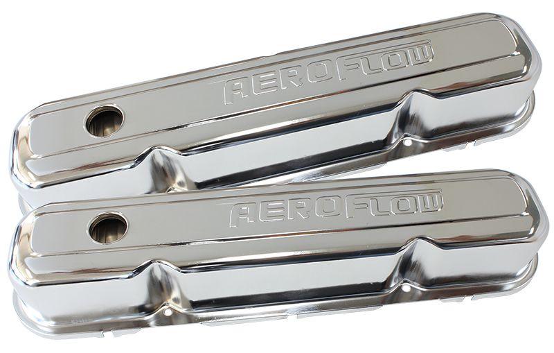 Aeroflow Chrome Steel Valve Covers (AF1821-5006) AF1821-5006
