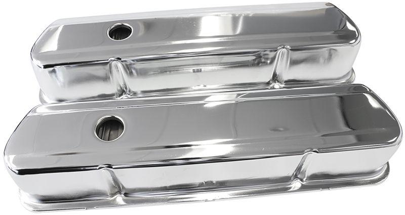 Aeroflow Chrome Steel Valve Covers (AF1821-5054) AF1821-5054