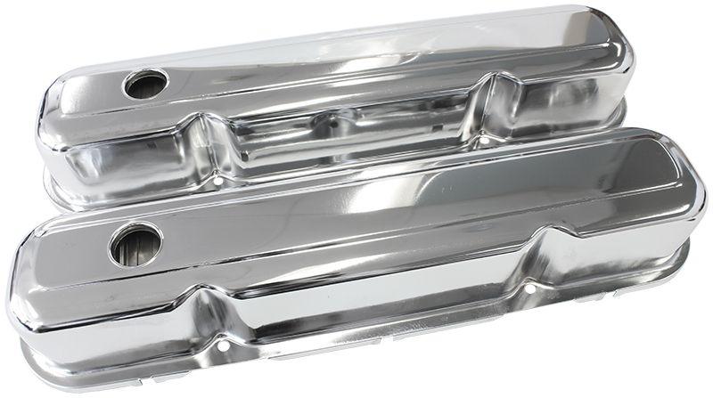 Aeroflow Chrome Steel Valve Covers (AF1821-5056) AF1821-5056