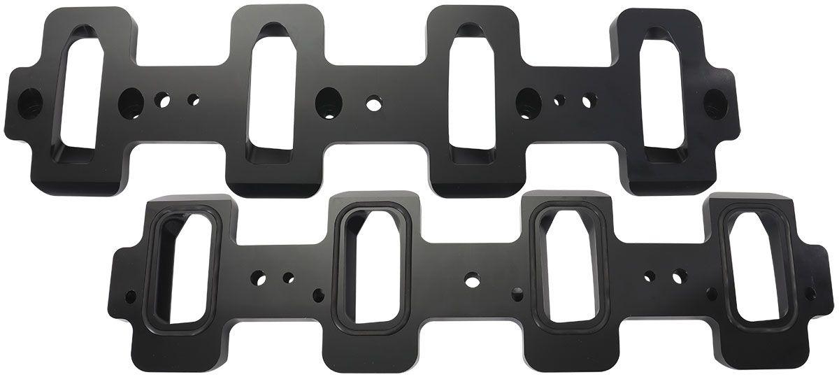 Aeroflow GM LS Cathedral Port to Rectangle Port Aluminium Intake Adapters (AF1850-1009) AF1850-1009
