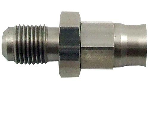 Aeroflow Straight Stainless Steel Male Hose End 3/8"-24 to -3AN (AF220-03) AF220-03
