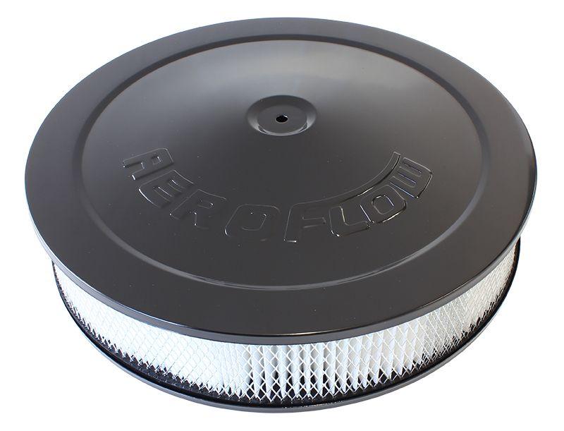 Aeroflow Black Air Filter Assembly with 1-1/8" Drop base (AF2256-1280) AF2256-1280