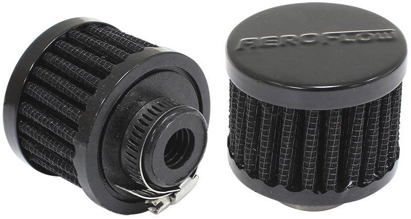 Aeroflow Black Clamp On Breather (AF2271-1330) AF2271-1330