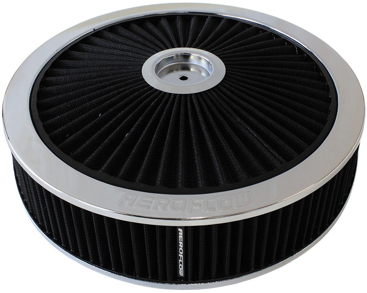 Aeroflow Chrome Full Flow Air Filter Assembly (AF2851-3079) AF2851-3079