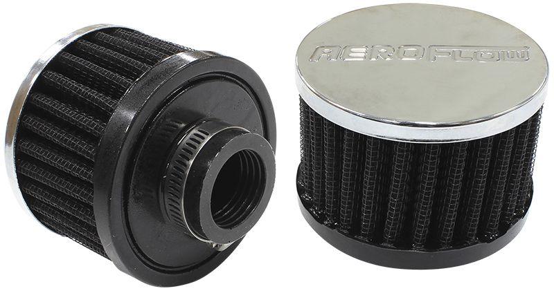Aeroflow Chrome Clamp On Breather (AF2871-1420) AF2871-1420