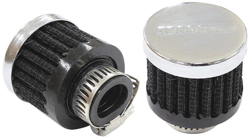Aeroflow Chrome Clamp On Breather (AF2871-2480) AF2871-2480
