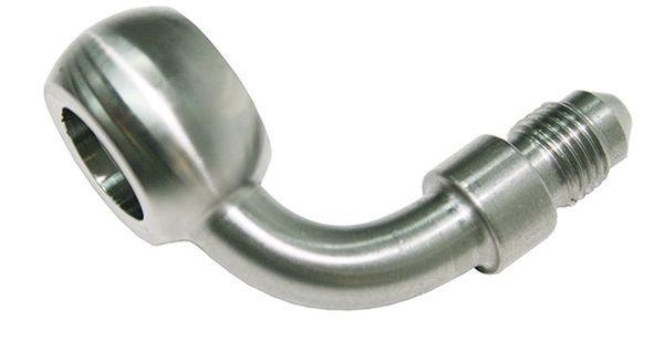 Aeroflow Stainless Steel 90° Banjo to AN Fitting (AF319-04) AF319-04