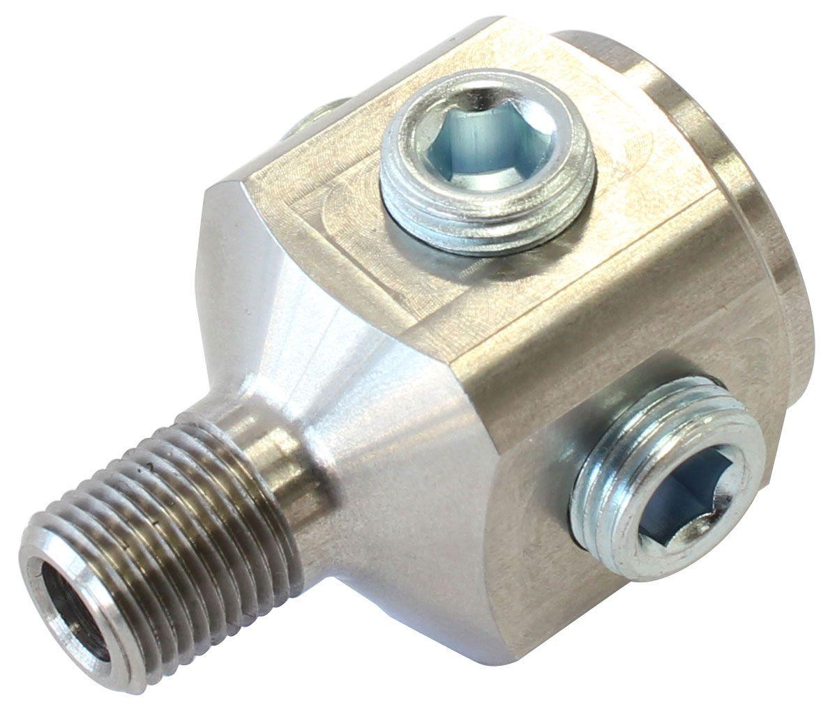 Aeroflow BSP To NPT Block Tee Stainless Steel Adapter (AF388)