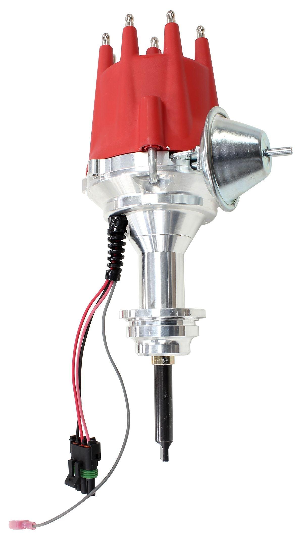 Aeroflow XPRO Chrysler Ready to Run Distributor, Machined Aluminium Body with Red Cap (AF4010-8388R) AF4010-8388R