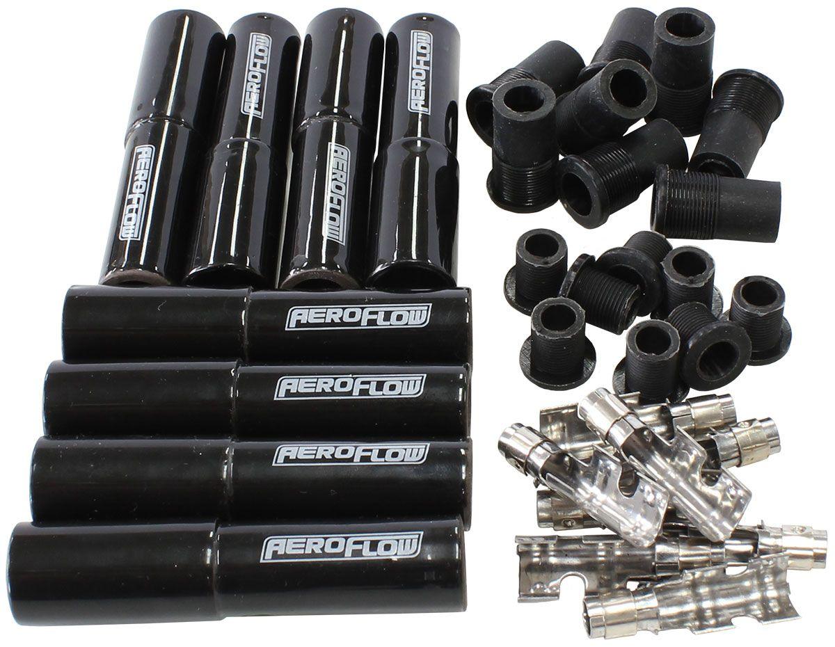 Aeroflow Xpro Ceramic Straight Boot & Terminal Kit, 8 Pack (AF4038-3301C-8) AF4038-3301C-8