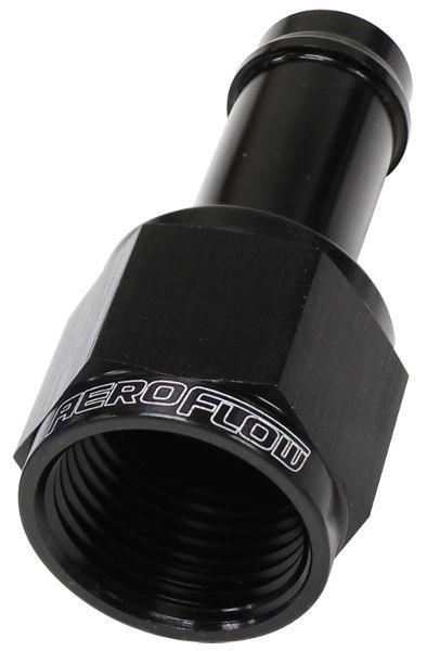 Aeroflow Straight -16AN Female to 1" (25mm) Male Barb Hose Fitting (AF411-16BLK) AF411-16BLK