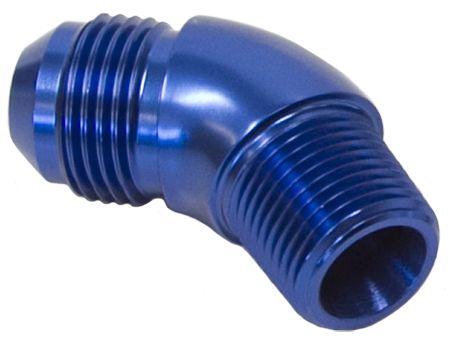 Aeroflow 45° NPT to AN Full Flow Adapter 3/4" to -12AN (AF523-12) AF523-12