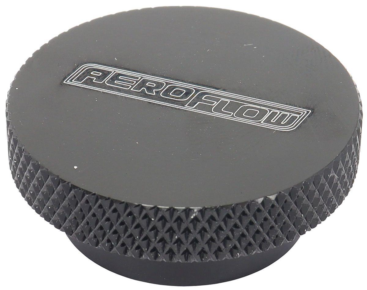 Aeroflow Black Billet Air Cleaner Nut 1/4" UNC (AF55-1009BLK) AF55-1009BLK