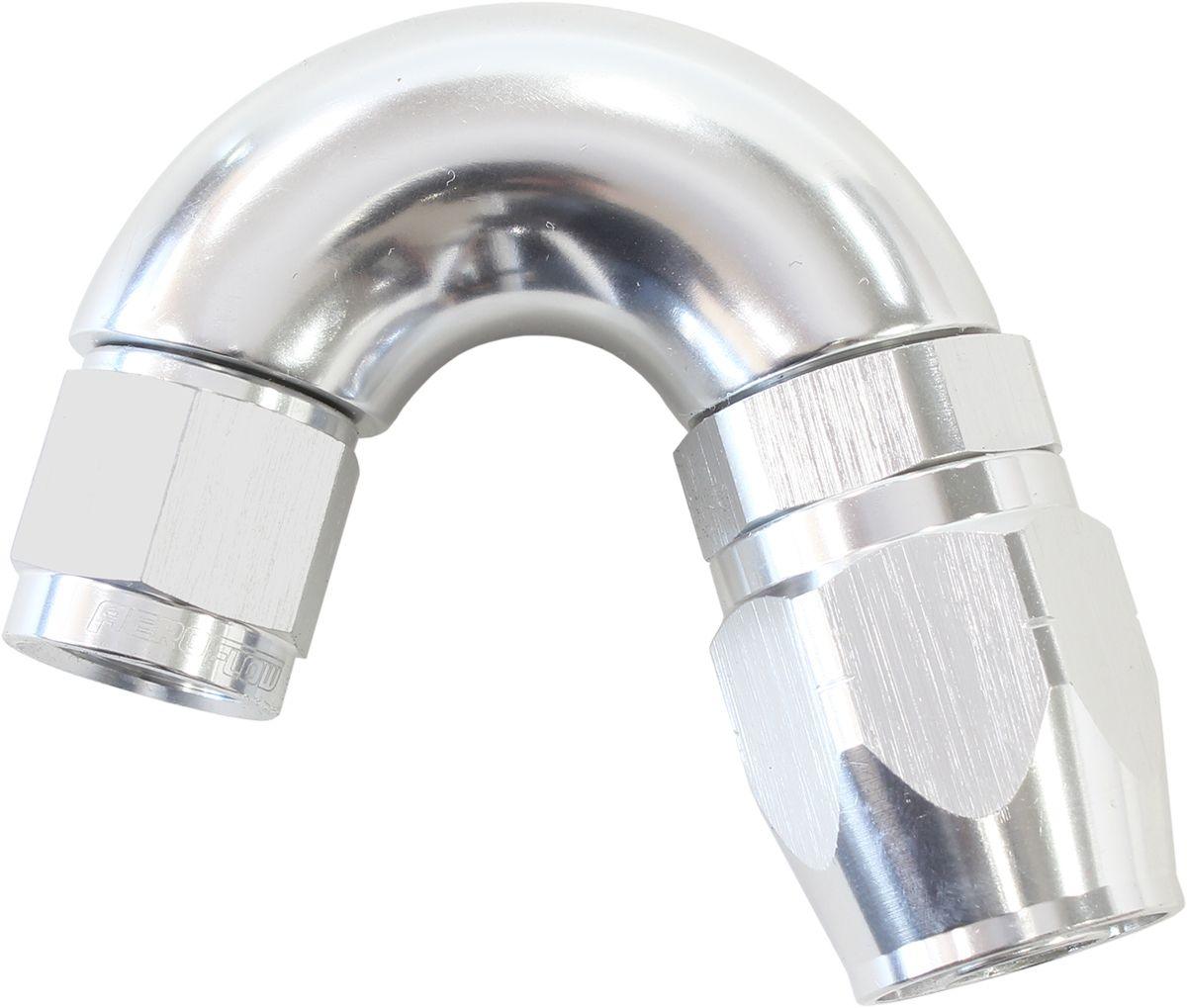 Aeroflow 550 Series Cutter Style One Piece Swivel 150° Stepped Hose End -6AN to -8 Hose (AF555-08-06S) AF555-08-06S