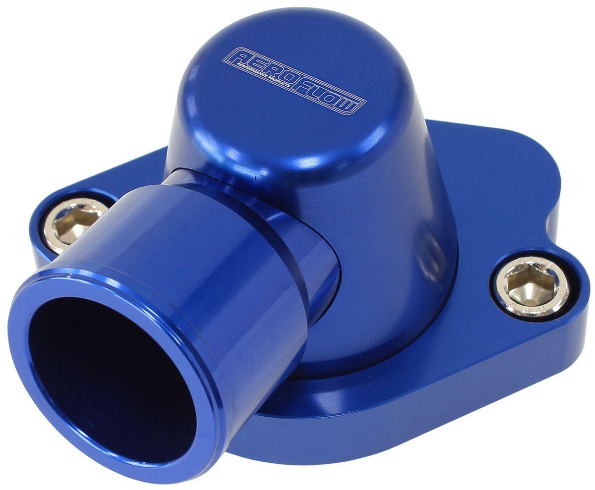 Aeroflow Billet Thermostat Housing - Blue (AF64-2056) AF64-2056