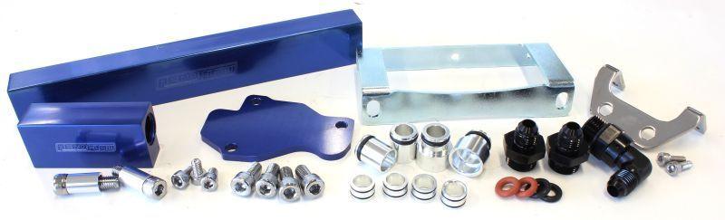 Aeroflow Mazda Series 6,7,8 13B Billet EFI Fuel Rails - Blue (AF64-2104) AF64-2104