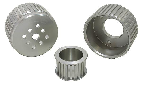 Aeroflow Chevrolet Gilmer Drive Kit (Belt not included) - Silver Finish (AF64-3000) AF64-3000