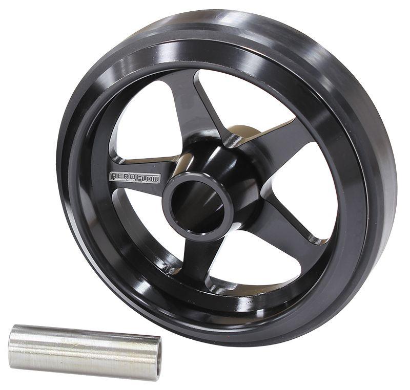 Aeroflow Billet Aluminium Wheelie Bar Wheel (AF64-4360BLK) AF64-4360BLK