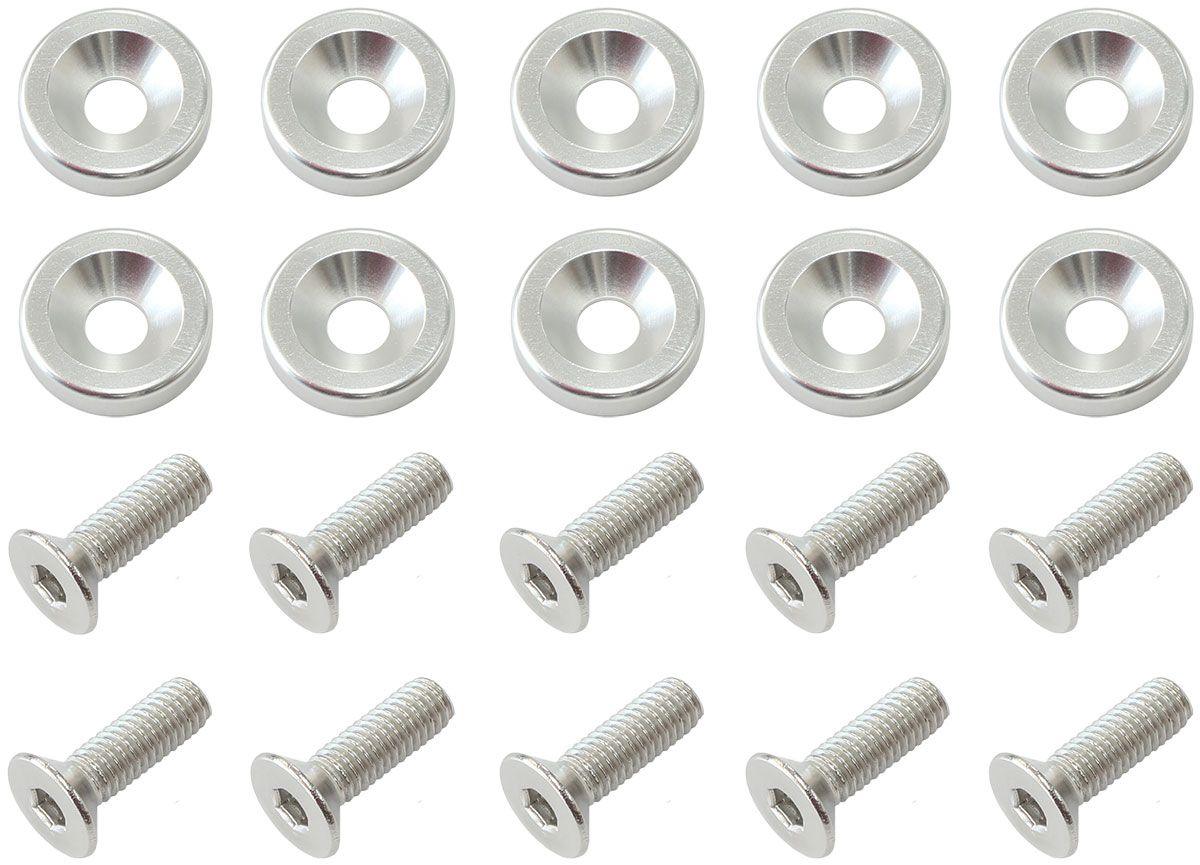 Aeroflow Billet Dress-Up/Fender Bolt Kit M8 x 1.25mm (20mm UHL) (AF64-4374S) AF64-4374S