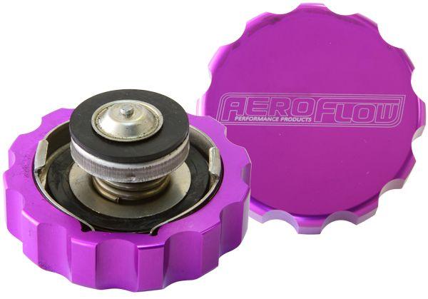 Aeroflow Billet Radiator Cap Small Style suit 32mm Water Neck (AF64-5032PUR) AF64-5032PUR
