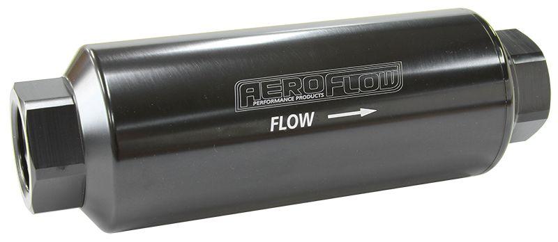 Aeroflow 10 Micron Pro Filter with -12 ORB Ports (AF66-2044BLK-10) AF66-2044BLK-10