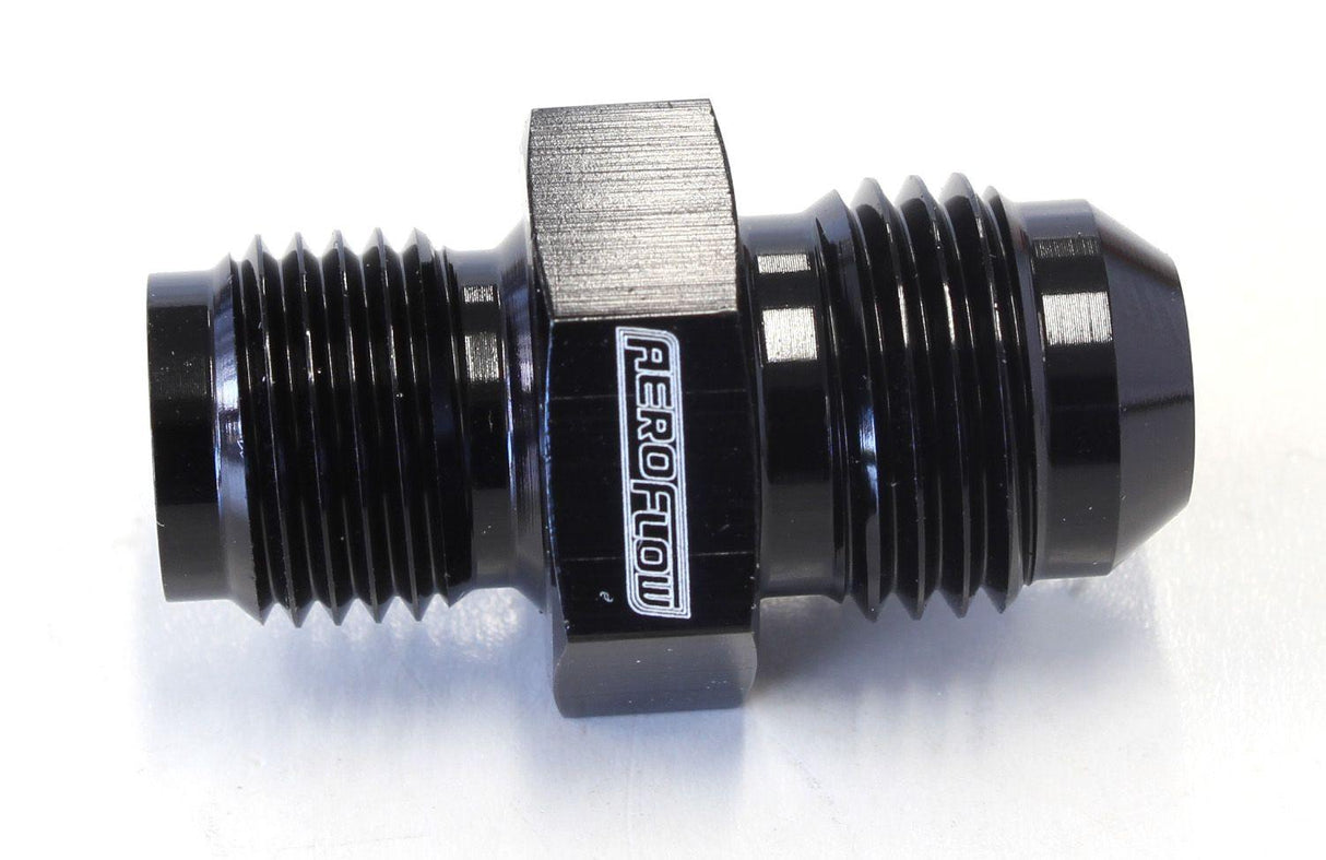 Aeroflow Inverted Seat Adapter 1/2"-20 to -6AN (AF703-06BLK) AF703-06BLK