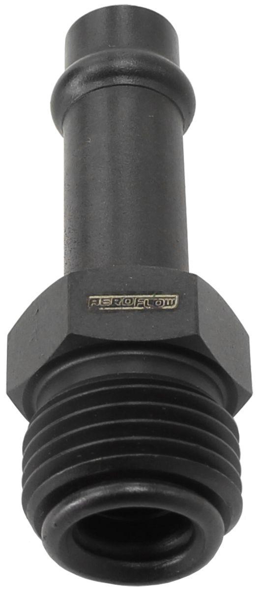 Aeroflow Straight Holley / Stromberg Inlet Fitting - Black (AF714-31BLK) AF714-31BLK