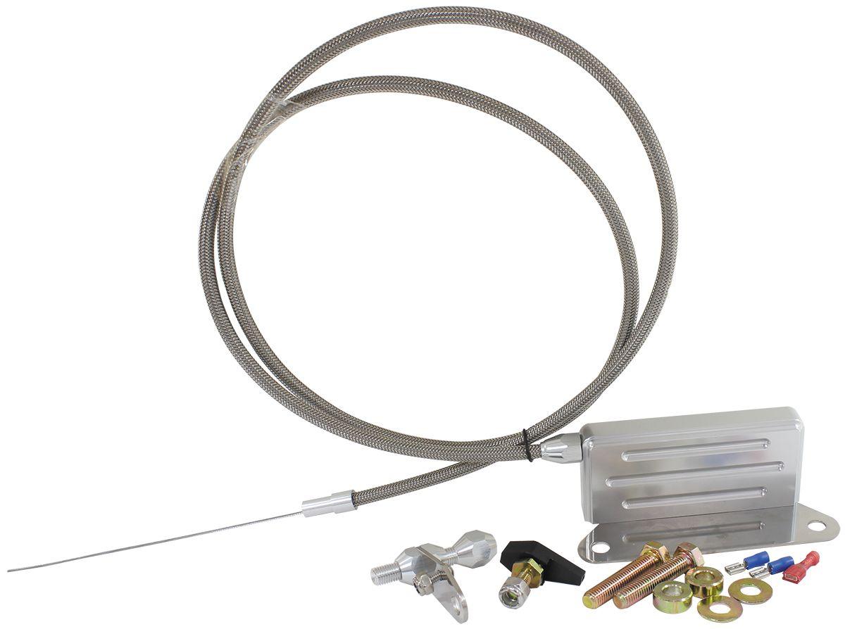 Aeroflow Kickdown Cable With Stainless Steel Cover & Chrome Ends (AF72-7004) AF72-7004
