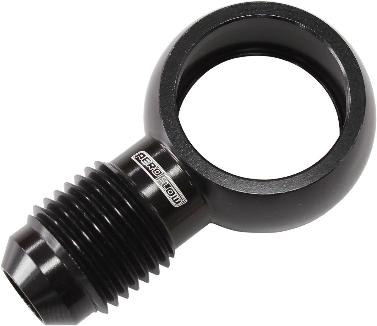Aeroflow 18mm to -6AN Alloy Banjo Fitting (AF728-06BLK) AF728-06BLK