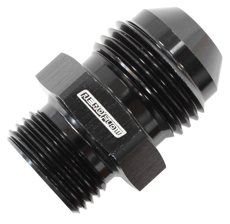 Aeroflow BSPP Washer Seal To AN Male Adapter (AF753-12BLK) AF753-12BLK