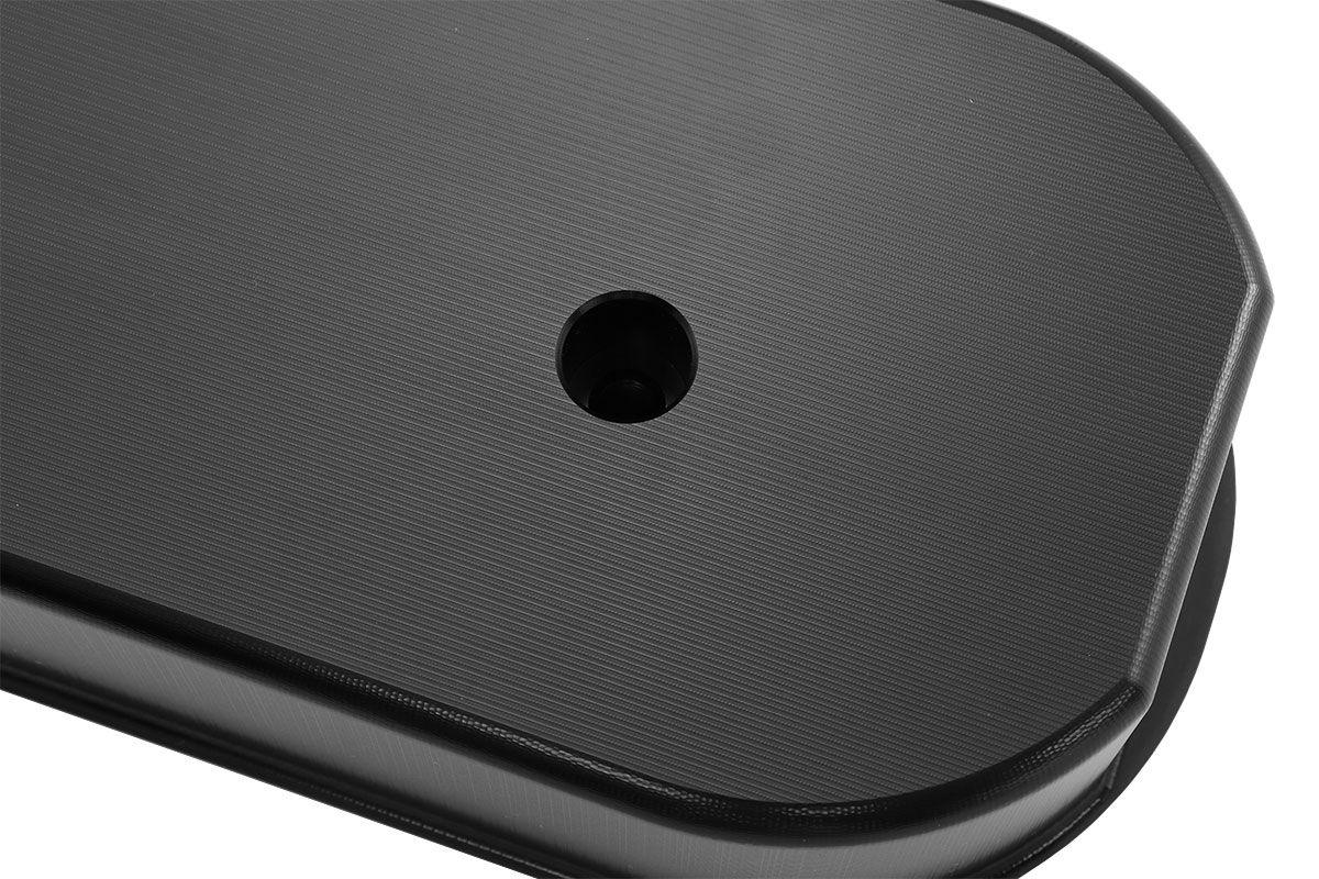 Aeroflow GM LS Billet Valve Cover Set, Black Finish with Aeroflow Logo (AF77-5010BLK)