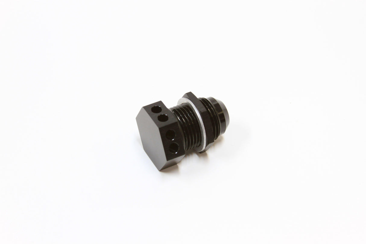 Aeroflow Bolt In Breather Bulkhead -10 (AF777-10BLK) AF777-10BLK
