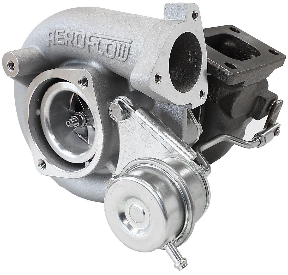 Aeroflow BOOSTED 4647 NISSAN .84 Turbocharger 440HP, Hi Temp Black Finish (AF8005-2003)