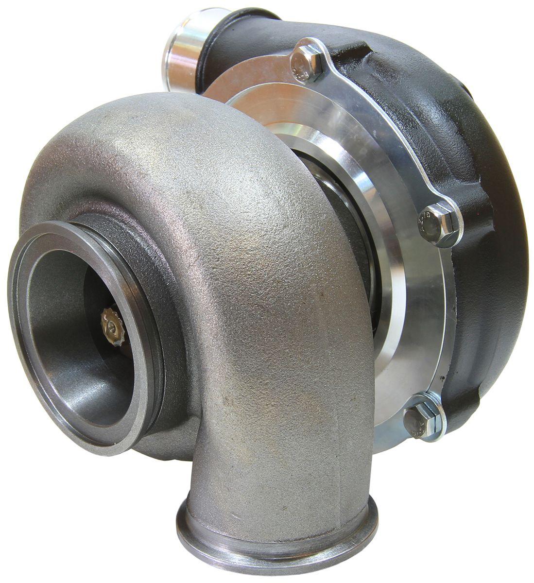 Aeroflow BOOSTED 5455 V-Band 1.01 Turbocharger 650HP, Hi Temp Black Finish (AF8005-3032BLK)