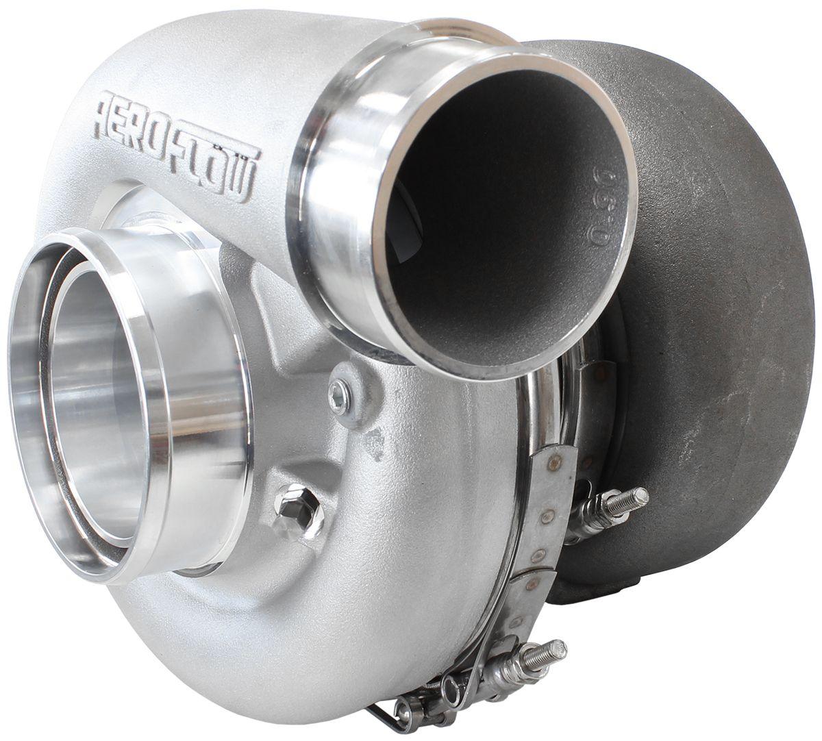 Aeroflow BOOSTED 7375 V-Band 1.15 Turbocharger 1200HP, Natural Cast Finish (AF8005-4008)