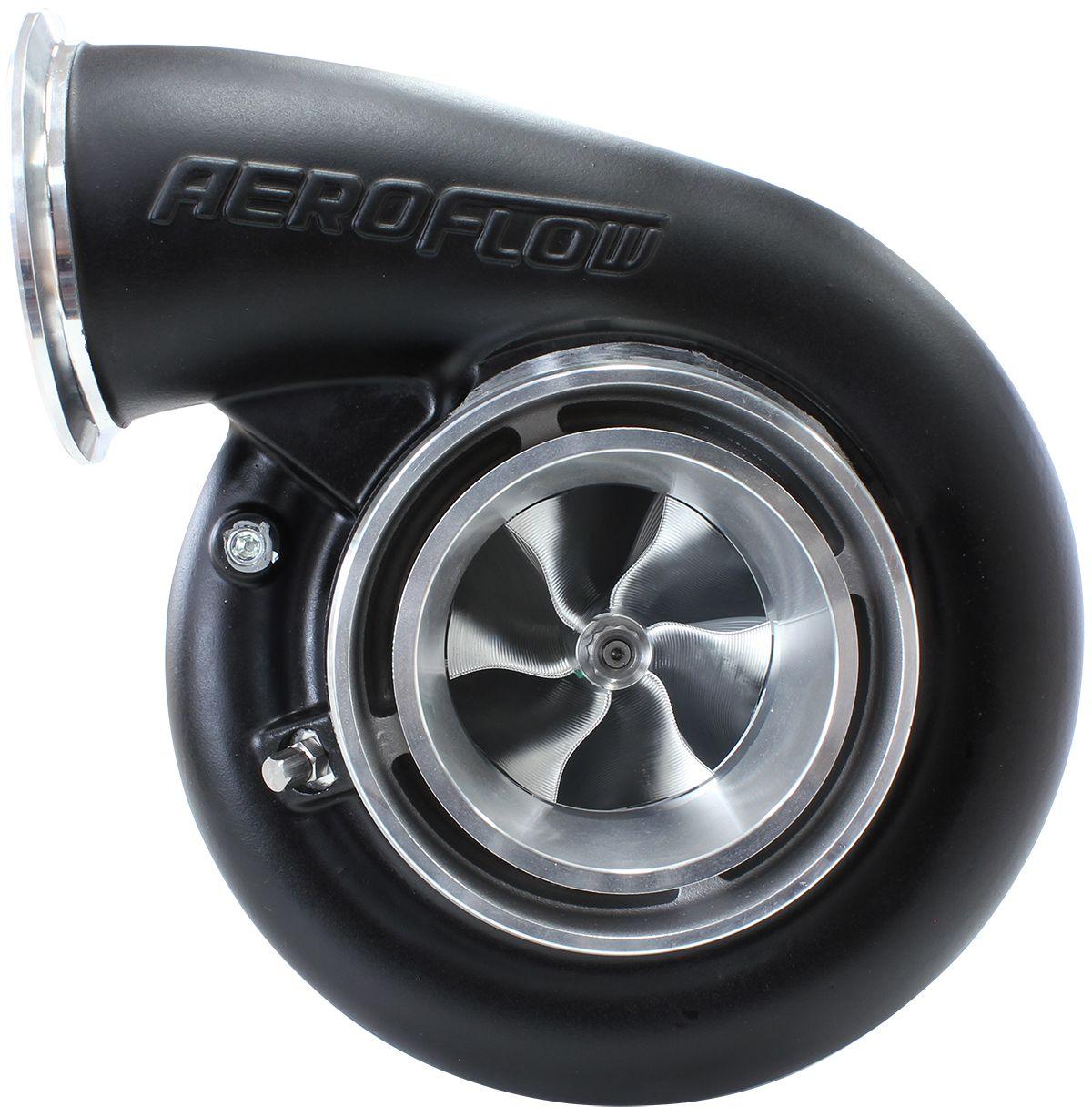 Aeroflow BOOSTED B7875 T4 1.25 Reverse Rotation Turbocharger 1150HP, Hi Temp Black Finish (AF8006-4123BLK) AF8006-4123BLK