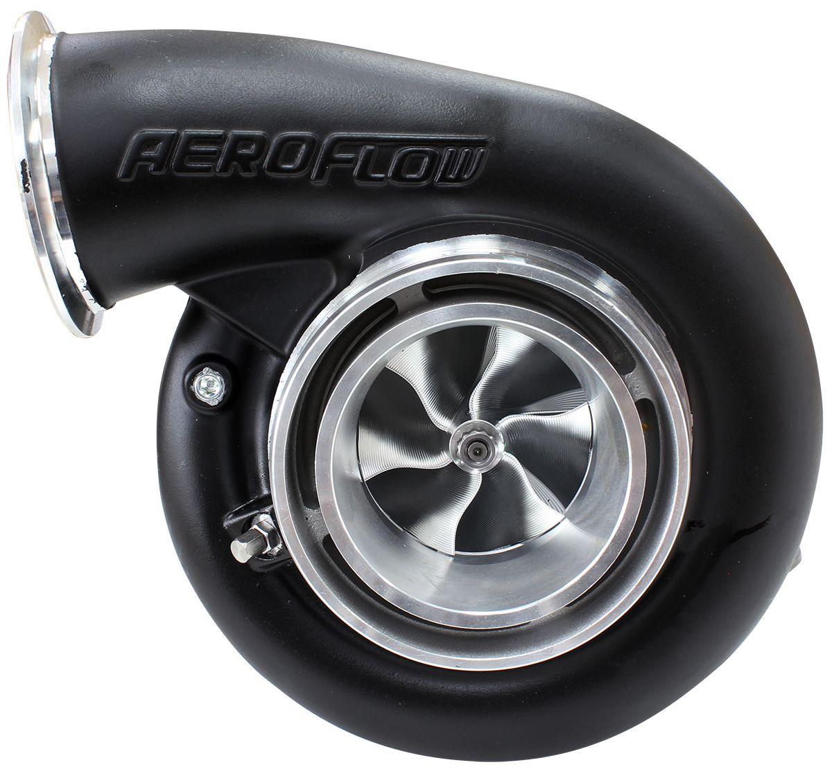 Aeroflow BOOSTED B7875 1.01 Reverse Rotation Turbocharger 1150HP, Hi Temp Black Finish (AF8006-4124BLK) AF8006-4124BLK
