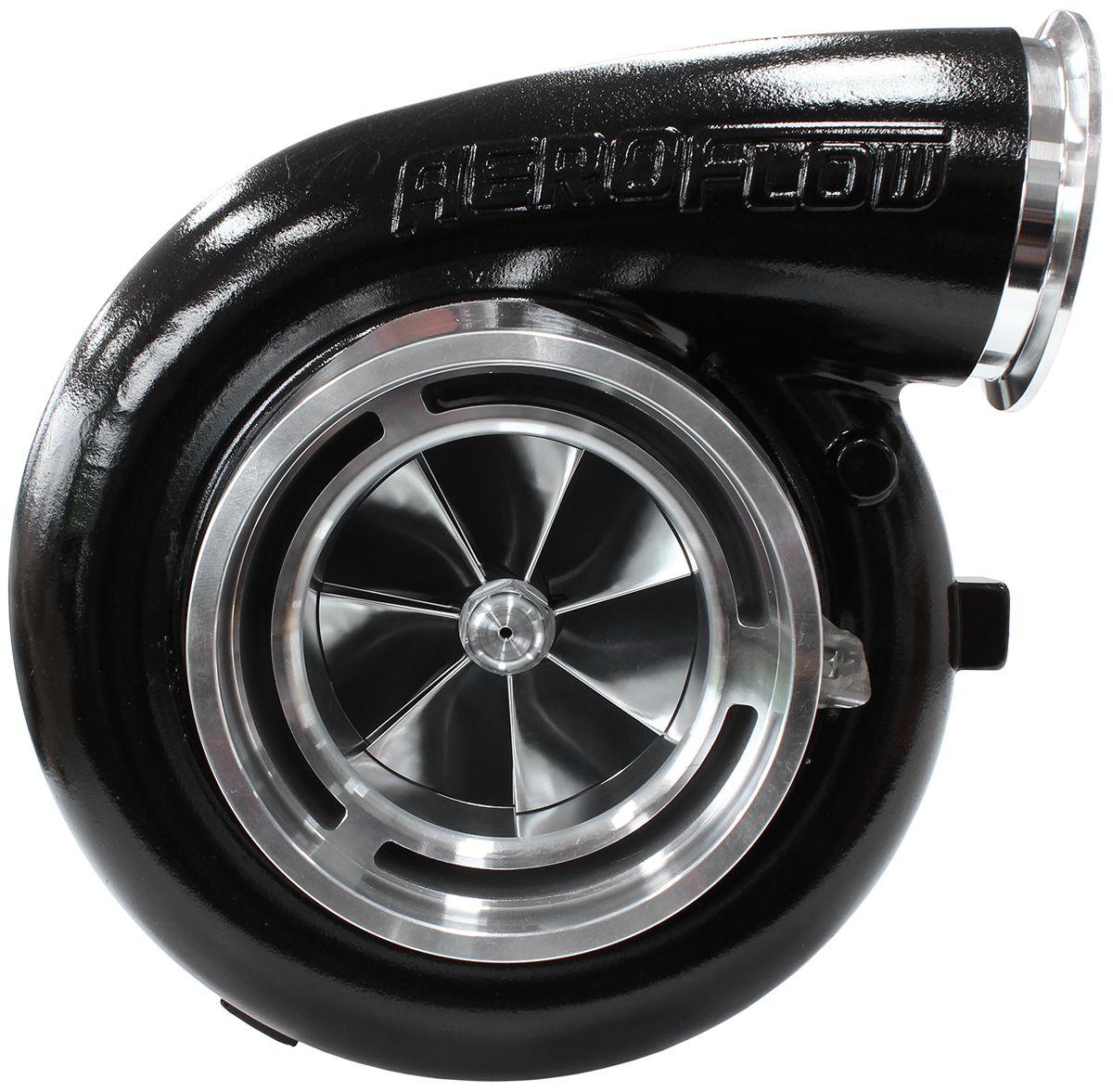 Aeroflow BOOSTED 94102 T6 1.24 Turbocharger 2500HP, Hi Temp Black Finish (AF8006-6010BLK) AF8006-6010BLK