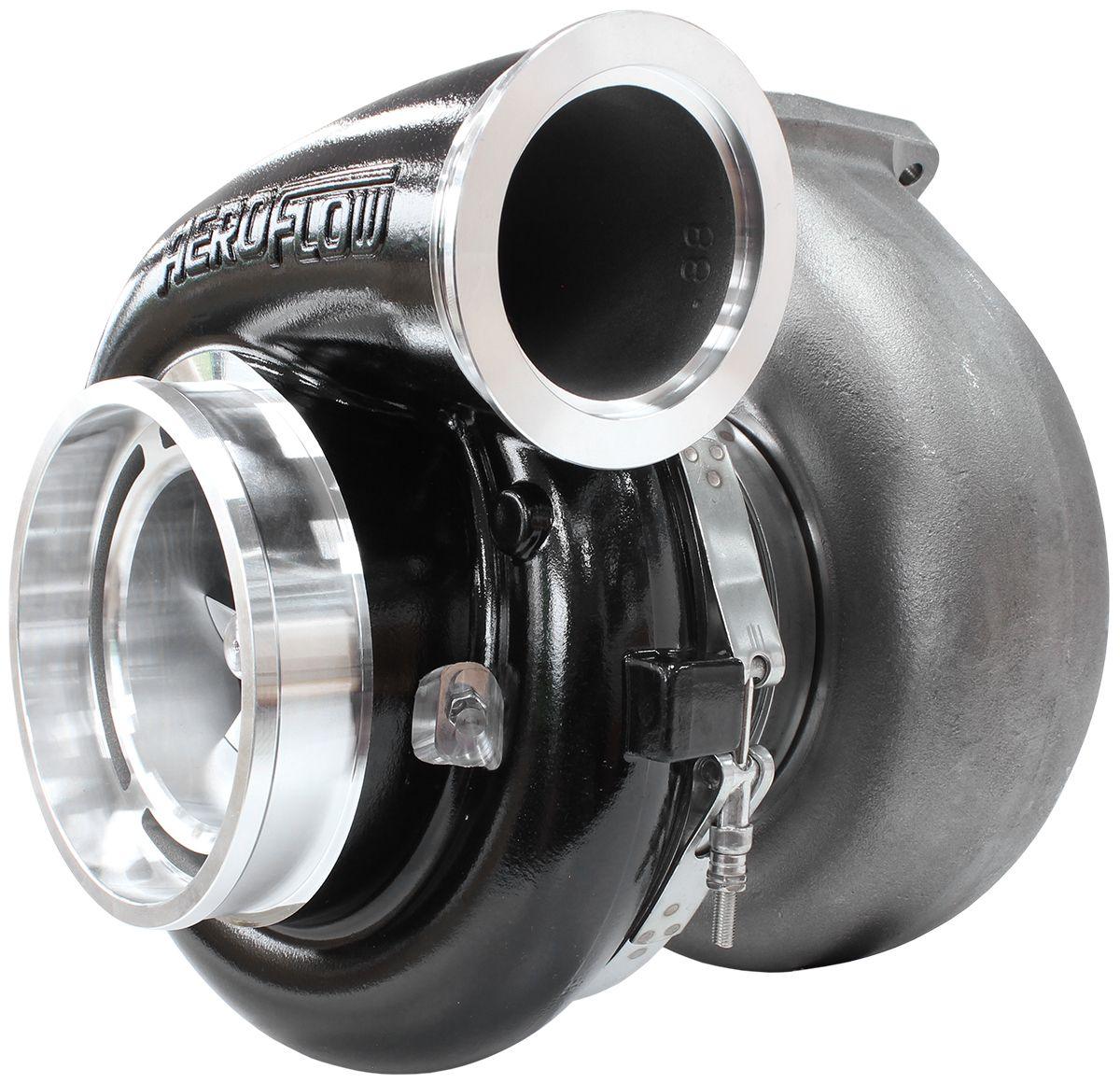 Aeroflow BOOSTED 102102 T6 1.24 Turbocharger 2850HP, Hi Temp Black Finish (AF8006-6012BLK)