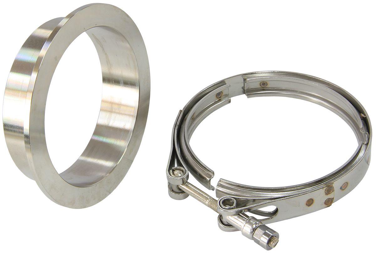 Aeroflow Boosted Turbine Outlet 4.61" O.D Stainless Steel V-Band Kit (AF8080-1001) AF8080-1001