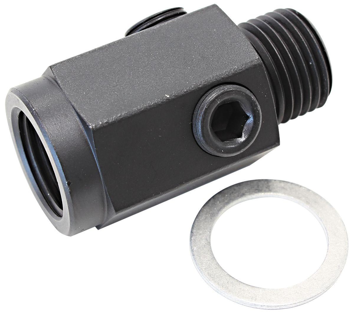Aeroflow Metric Extension with 1/8" Port - Steel (AF810-M16-02-ST) AF810-M16-02-ST