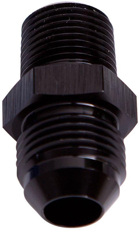 Aeroflow NPT to Straight Male Flare Adapter 3/8" to -6AN (AF816-06-06BLK25) AF816-06-06BLK25