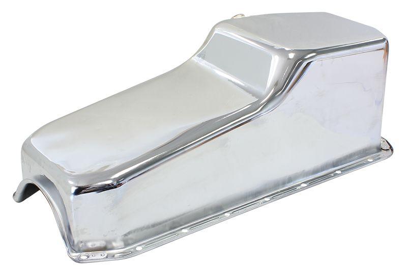 Aeroflow Chevrolet L/H Dipstick Standard Replacement Oil Pan, Chrome Finish (AF82-9005C) AF82-9005C