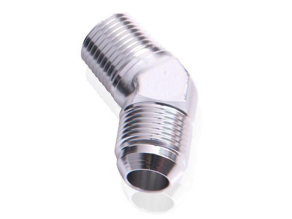Aeroflow 45° NPT to Male Flare Adapter 3/4" to -10AN (AF823-10-12S) AF823-10-12S